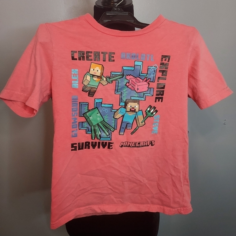 Mojang Studios Size Small(6/7) Short Sleeve Shirt Official Minecraft Product